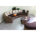 Glamorous Sofa Set Weaved Of Natural Material - Water Hyacinth Wicker For Indoor Use